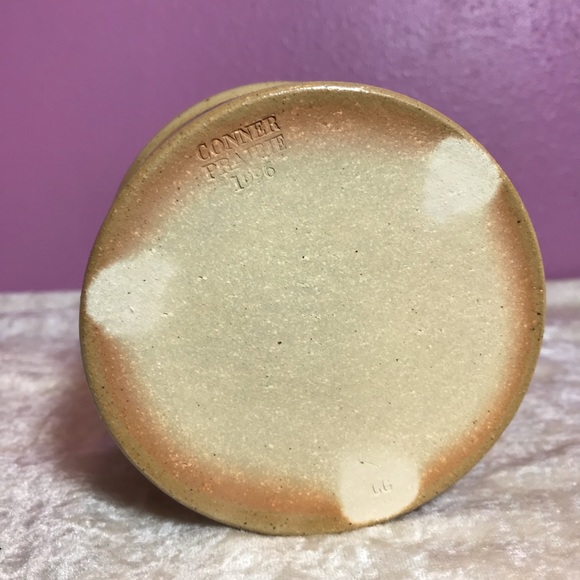 Conner Prairie Mini Ramekin Crock Pottery Blue Heart EUC Collectible Antique Fun - Picture 3 of 10